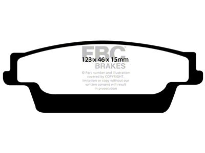 EBC Brakes Ultimax2 Brake Pad Sets Rears Only - UD1020