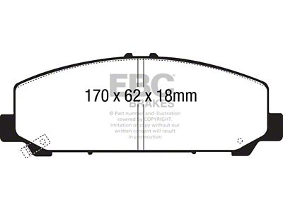 EBC Brakes Yellowstuff Brake Pad Sets Fronts Only - DP41808R