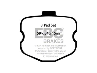 EBC Brakes Redstuff Brake Pad Sets Rears Only - DP31771/2C