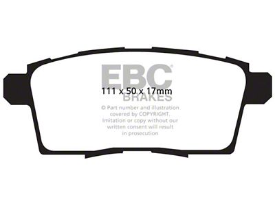 EBC Brakes Ultimax2 Brake Pad Sets Rears Only - UD1259