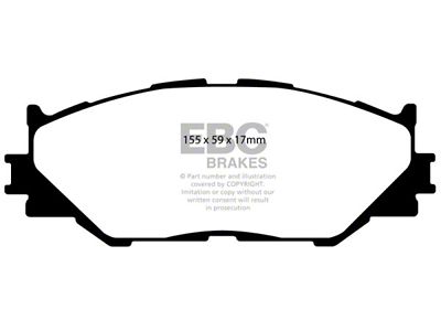 EBC Brakes Yellowstuff Brake Pad Sets Fronts Only - DP41772R