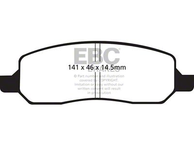 EBC Brakes Yellowstuff Brake Pad Sets Rears Only - DP41770R