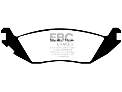 EBC Brakes Greenstuff Brake Pad Sets Rears Only - DP61639