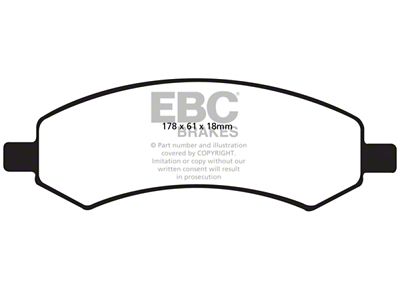 EBC Brakes Ultimax2 Brake Pad Sets Fronts Only - UD1084