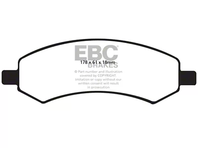 EBC Brakes Yellowstuff Brake Pad Sets Fronts Only - DP41738R