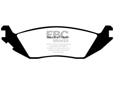 EBC Brakes Yellowstuff Brake Pad Sets Rears Only - DP41639R