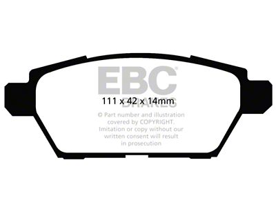 EBC Brakes Ultimax2 Brake Pad Sets Rears Only - UD1161