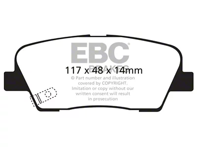 EBC Brakes Greenstuff Brake Pad Sets Rears Only - DP61806