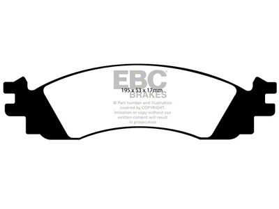 EBC Brakes Yellowstuff Brake Pad Sets Fronts Only - DP41767R