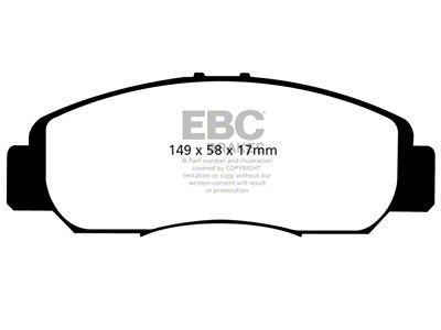 EBC Brakes Redstuff Brake Pad Sets Fronts Only - DP31669C