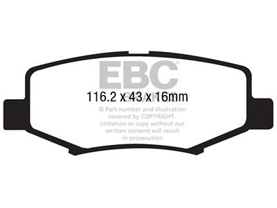 EBC Brakes Greenstuff Brake Pad Sets Rears Only - DP61799