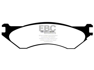 EBC Brakes Greenstuff Brake Pad Sets Rears Only - DP61729