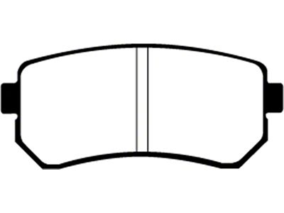 EBC Brakes 06-11 Hyundai Accent 1.6 Redstuff Rear Brake Pads