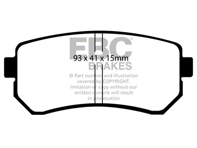 EBC Brakes Ultimax2 Brake Pad Sets Rears Only - UD1157