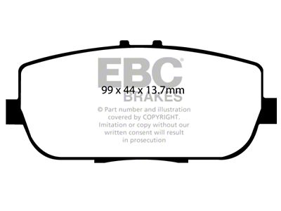 EBC Brakes Greenstuff Brake Pad Sets Rears Only - DP21775