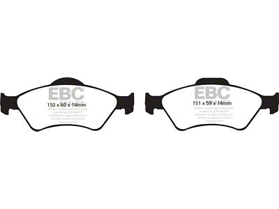 EBC Brakes Greenstuff Brake Pad Sets Fronts Only - DP21781