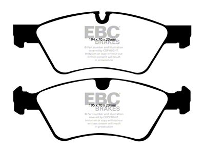 EBC Brakes Yellowstuff Brake Pad Sets Fronts Only - DP41592R