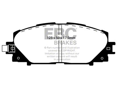 EBC Brakes Ultimax2 Brake Pad Sets Fronts Only - UD1184