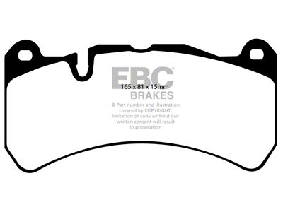 EBC Brakes Yellowstuff Brake Pad Sets Fronts Only - DP41591R