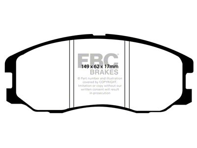 EBC Brakes Yellowstuff Brake Pad Sets Fronts Only - DP41975R