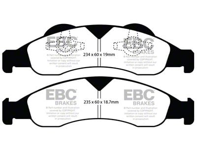 EBC Brakes Ultimax2 Brake Pad Sets Fronts Only - UD1278