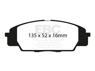 EBC Brakes Bluestuff Brake Pad Sets Fronts Only - DP51254NDX
