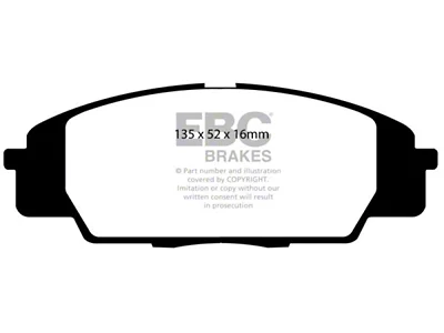 EBC Brakes Greenstuff Brake Pad Sets Fronts Only - DP21254