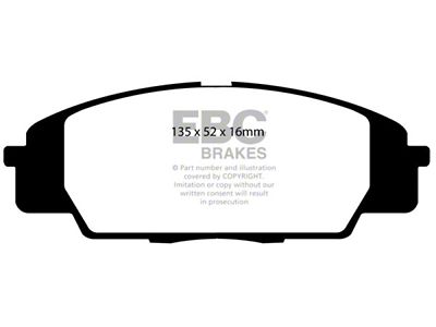 EBC Brakes Redstuff Brake Pad Sets Fronts Only - DP31254C