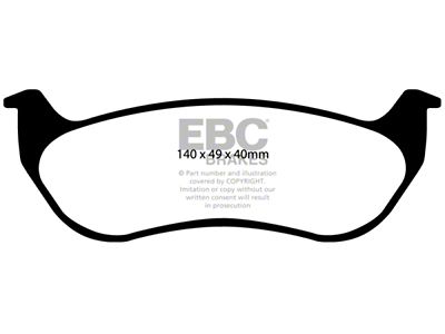 EBC Brakes Yellowstuff Brake Pad Sets Rears Only - DP41673R