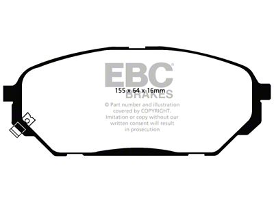 EBC Brakes Greenstuff Brake Pad Sets Fronts Only - DP61813