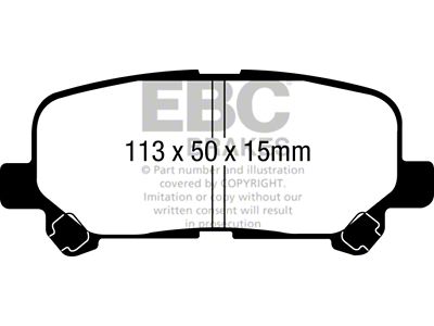 EBC Brakes Yellowstuff Brake Pad Sets Rears Only - DP41802R