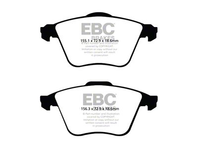 EBC Brakes Redstuff Brake Pad Sets Fronts Only - DP31574C