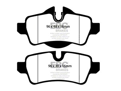 EBC Brakes Ultimax2 Brake Pad Sets Rears Only - UD1309