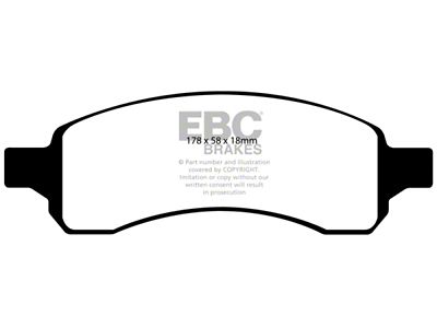 EBC Brakes Greenstuff Brake Pad Sets Fronts Only - DP61761