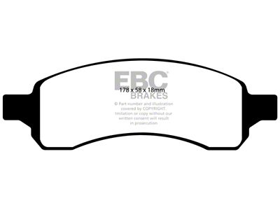 EBC Brakes Ultimax2 Brake Pad Sets Fronts Only - UD1169