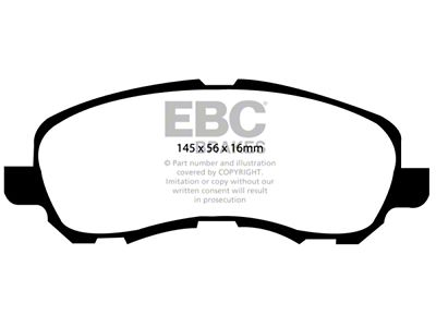EBC Brakes Greenstuff Brake Pad Sets Front & Rear - DP61614