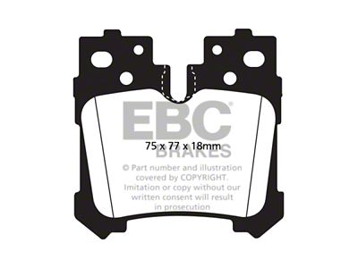 EBC Brakes Yellowstuff Brake Pad Sets Rears Only - DP41812R
