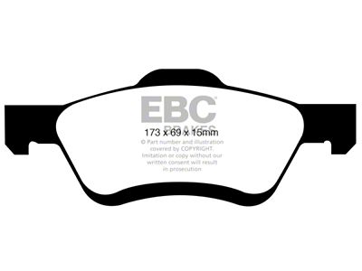 EBC Brakes Yellowstuff Brake Pad Sets Fronts Only - DP41709R