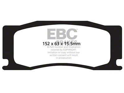 EBC Brakes Bluestuff Brake Pad Sets Fronts Only - DP52111NDX