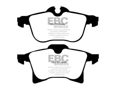 EBC Brakes Yellowstuff Brake Pad Sets Fronts Only - DP41520R