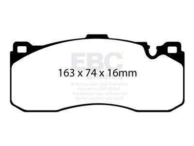 EBC Brakes Bluestuff Brake Pad Sets Fronts Only - DP51995NDX