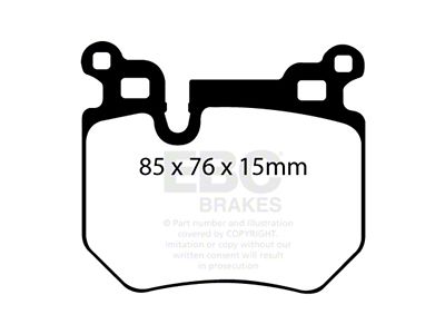 EBC Brakes Bluestuff Brake Pad Sets Rears Only - DP51996NDX