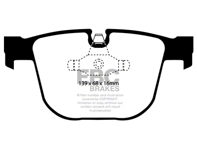 EBC Brakes Redstuff Brake Pad Sets Rears Only - DP31451C