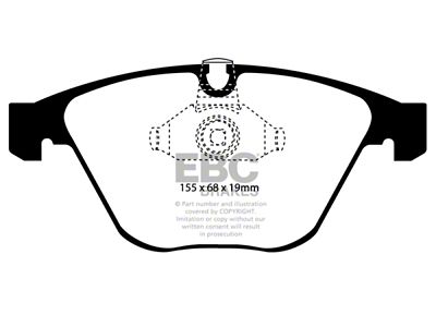 EBC Brakes Yellowstuff Brake Pad Sets Fronts Only - DP41449R