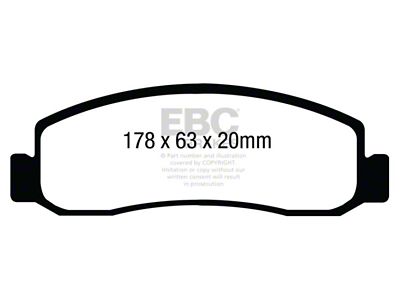 EBC Brakes Greenstuff Brake Pad Sets Fronts Only - DP61892