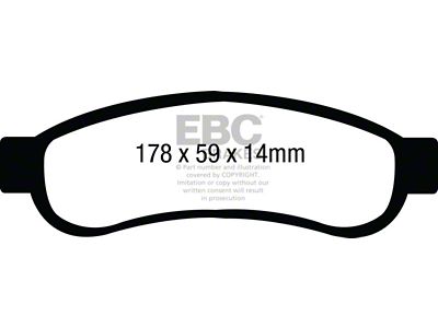EBC Brakes Ultimax2 Brake Pad Sets Rears Only - UD1334