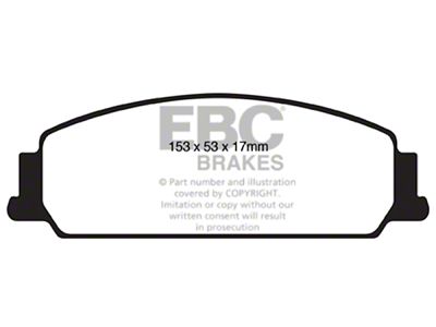 EBC Brakes Redstuff Brake Pad Sets Fronts Only - DP31833C