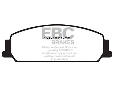 EBC Brakes Yellowstuff Brake Pad Sets Fronts Only - DP41833R