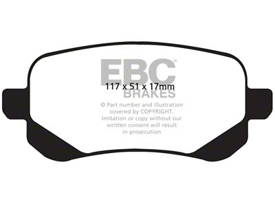 EBC Brakes Extra Duty Brake Pad Sets Rears Only - ED91840