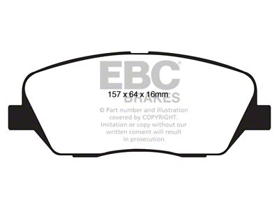 EBC Brakes Ultimax2 Brake Pad Sets Fronts Only - UD1385